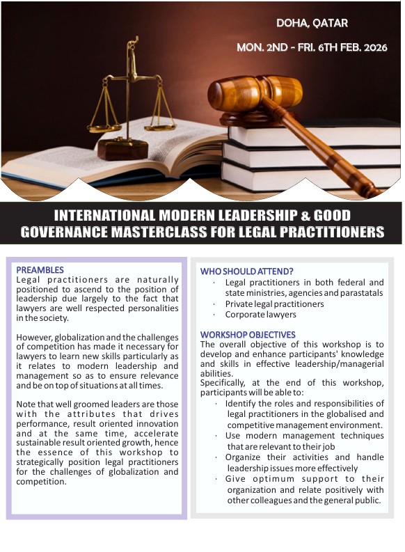 good governance for legal practitioners